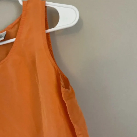 Diane Von Furstenberg Womens Orange Blouse XS Sleeveless Silk Tank Summer Casual - Picture 5 of 9